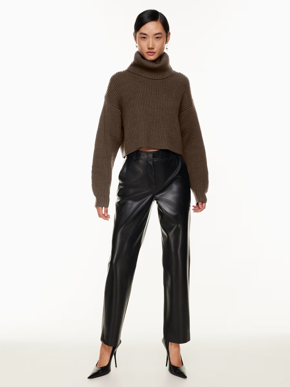 Aritzia Guell Sweater - Merino wool - Rich mocha brown